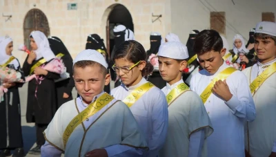 تكريم 54 حافظاً وحافظة للقرآن الكريم في بلدة نريمان بريف حلب