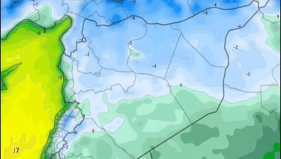 الأرصاد السورية تحذر من موجة صقيع واسعة تصل ذروتها السبت والأحد