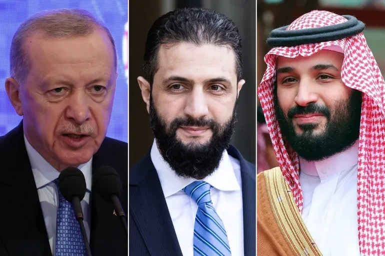 الشرع يبحث مع أردوغان وولي العهد السعودي الأوضاع في سوريا