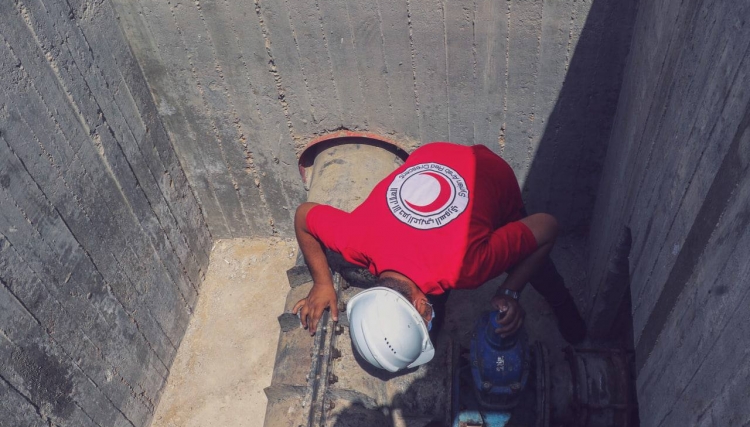 بدعم من الصليب الأحمر.. إعادة تأهيل محطة مياه الهلالية في القامشلي