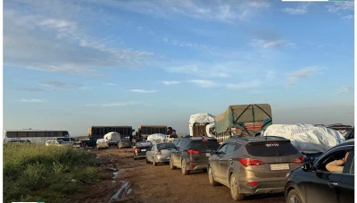 قافلة جديدة تضم 1300 عائلة من نازحي عفرين تغادر الحسكة نحو  حلب