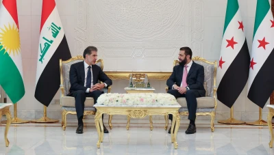 الرئيس الشرع يبحث مع بارزاني التعاون الاقتصادي ومستجدات المنطقة