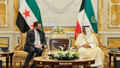 الشرع يبحث مع أمير الكويت التعاون الثنائي