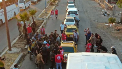 الداخلية السورية: إجلاء المدنيين من السويداء إجراء مؤقت ريثما تُؤمَّن المنطقة