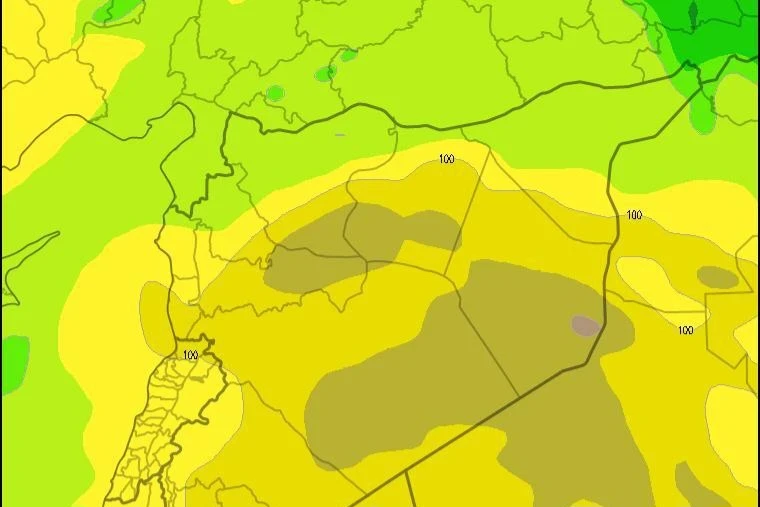 تنبيه جوي: أجواء مغبرة تضرب سوريا حتى الجمعة وتحذيرات صحية