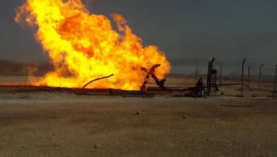 دير الزور: إحراق بئر وصهريج شمال المدينة