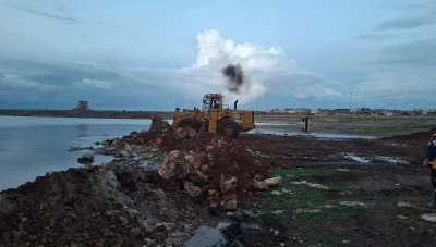 فرق الدفاع المدني السوري تواصل استجابتها لآثار المنخفضات الجوية