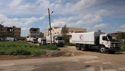 قافلة مساعدات ثانية تصل الحسكة لدعم متضرري السيول