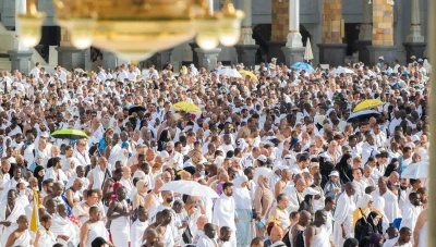 المسجد الحرام..حجاج بيت الله الحرام يؤدون طواف الإفاضة