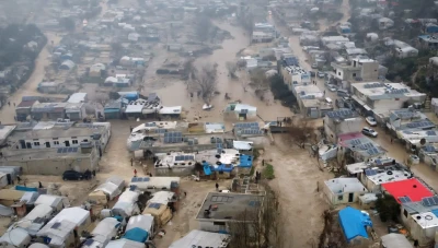 السيول تدمّر 14 مخيما للنازحين في إدلب