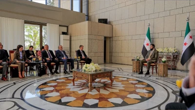 الرئيس الشرع يستقبل وفد مجلس الأمن الدولي في قصر الشعب