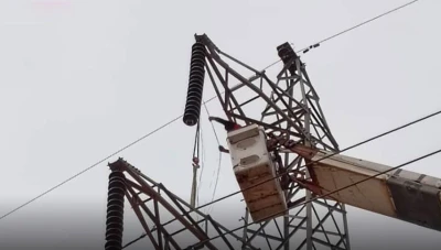 إصلاح أعطال في خط 230 ك.ف لتحسين الكهرباء في الحسكة