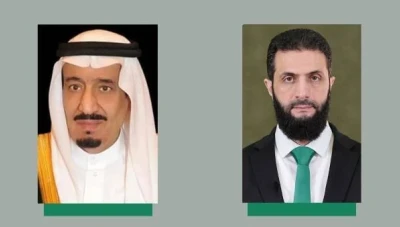 بمناسبة قدوم رمضان..الملك السعودي يهنئ الرئيس الشرع