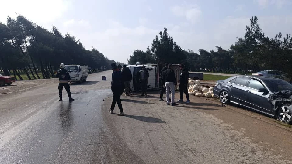 وفاة 4 أشخاص وإصابة 16 في حوادث سير وحرائق خلال 24 ساعة في سوريا