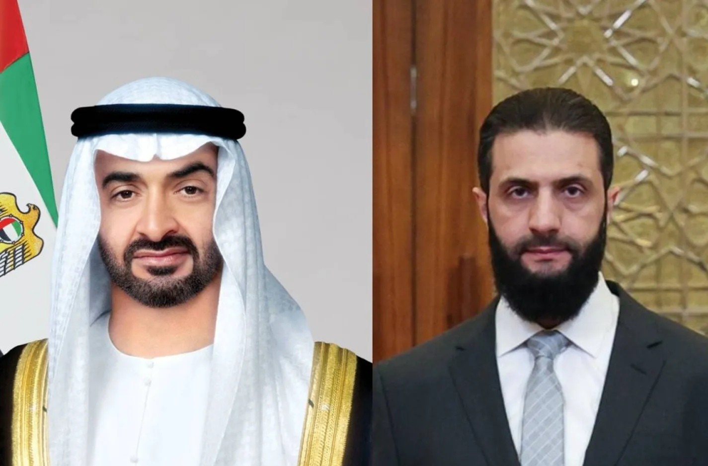 الشرع يبحث مع رئيس الإمارات تعزيز العلاقات الثنائية بين البلدين